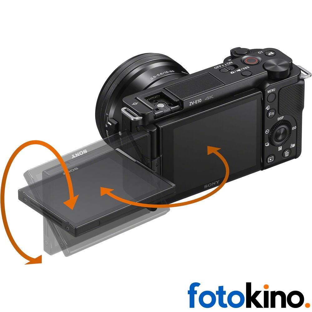 Cámara mirrorless Sony ZV-E10 con lente de 16-50 mm (negro) - Image 10