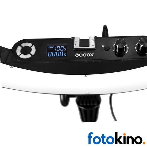 Aro Godox de luz led grande con espejo negro LR160B - Image 7