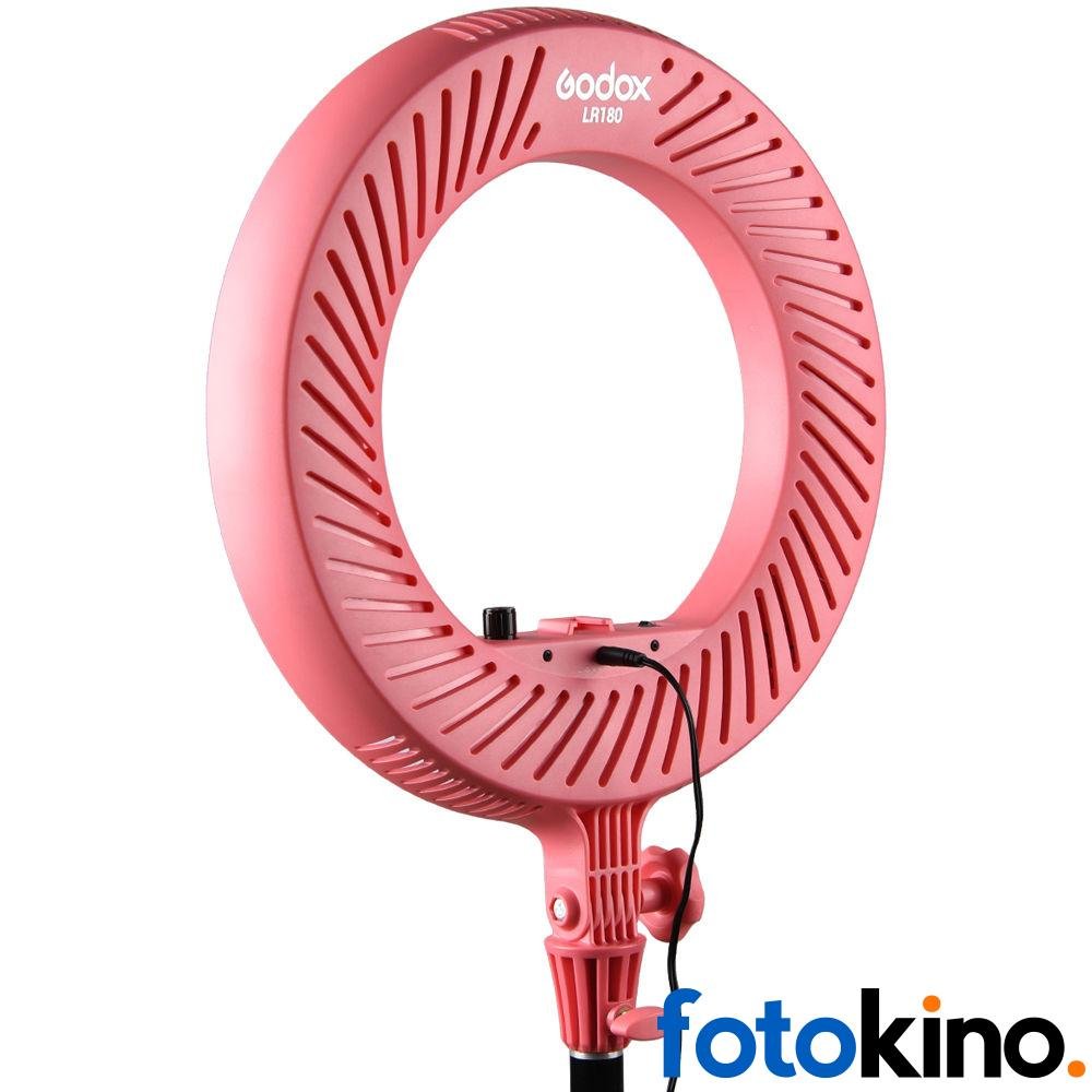 Aro de luz led pequeño rosado Godox LR180P - Image 4