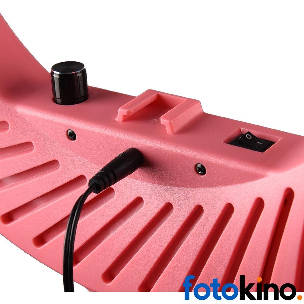 Aro de luz led pequeño rosado Godox LR180P - Image 6