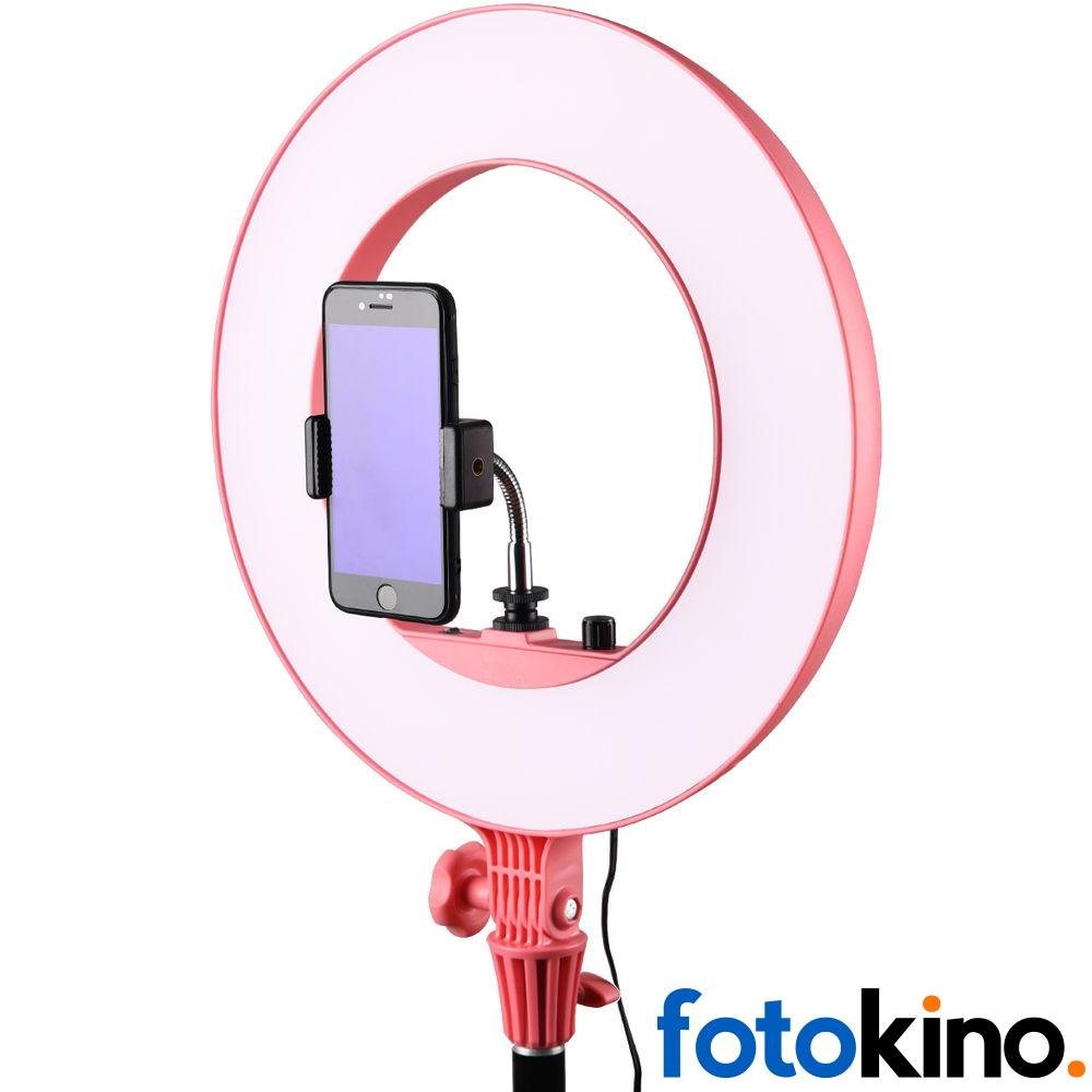 Aro de luz led pequeño rosado Godox LR180P - Image 12