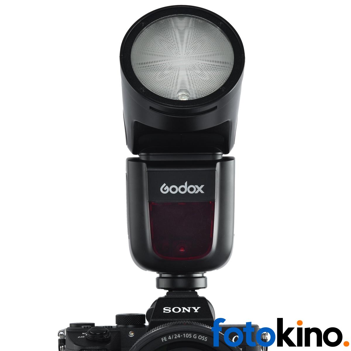 Kit flash godox V1 con accesorios fotografía y disparador Xpro.