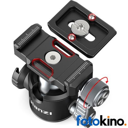 Ulanzi U-80L Cabezal de bola de montaje en zapata fría lateral con liberación rápida tipo Arca - Image 25