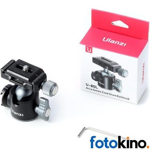 Ulanzi U-80L Cabezal de bola de montaje en zapata fría lateral con liberación rápida tipo Arca - Image 3