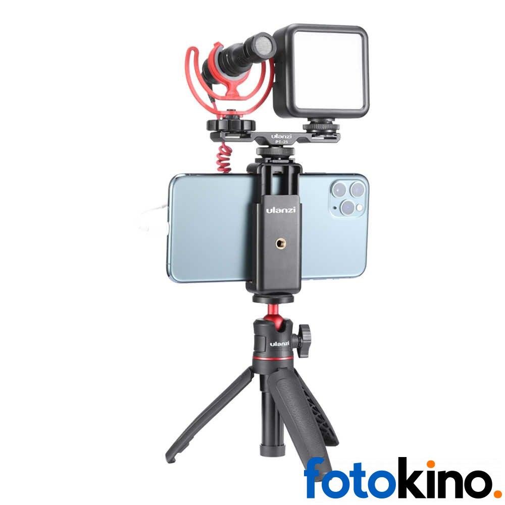 Ulanzi PT-2S Dual zapato caliente adaptador de montaje micrófono barra de extensión para Boya BY-MM1 ULANZI VL49 luz de vídeo LED cardán accesorios - Image 3