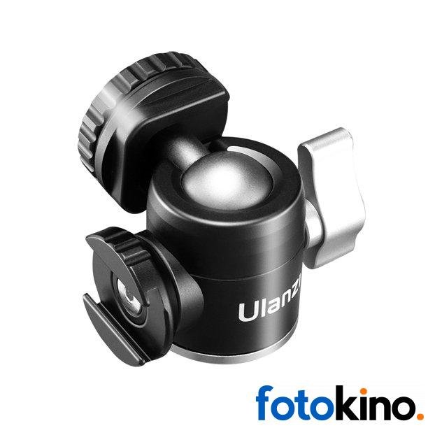 Ulanzi U-60 cabeza de trípode con 2 soportes de zapata fría para Vlog Video Mic luz LED - Image 5