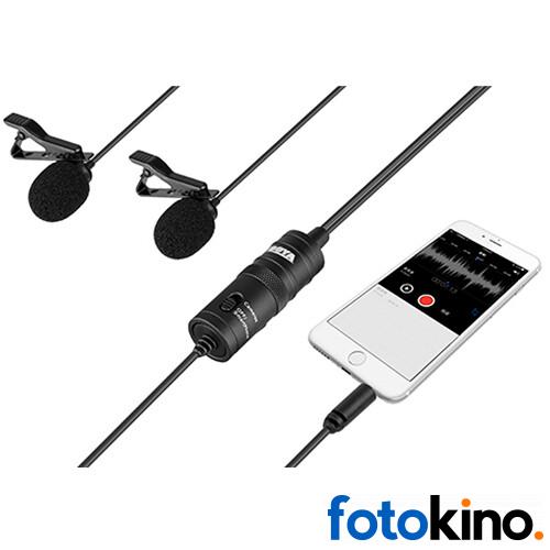 BOYA BY-M1DM Micrófono de solapa omnidireccional dual - Image 3