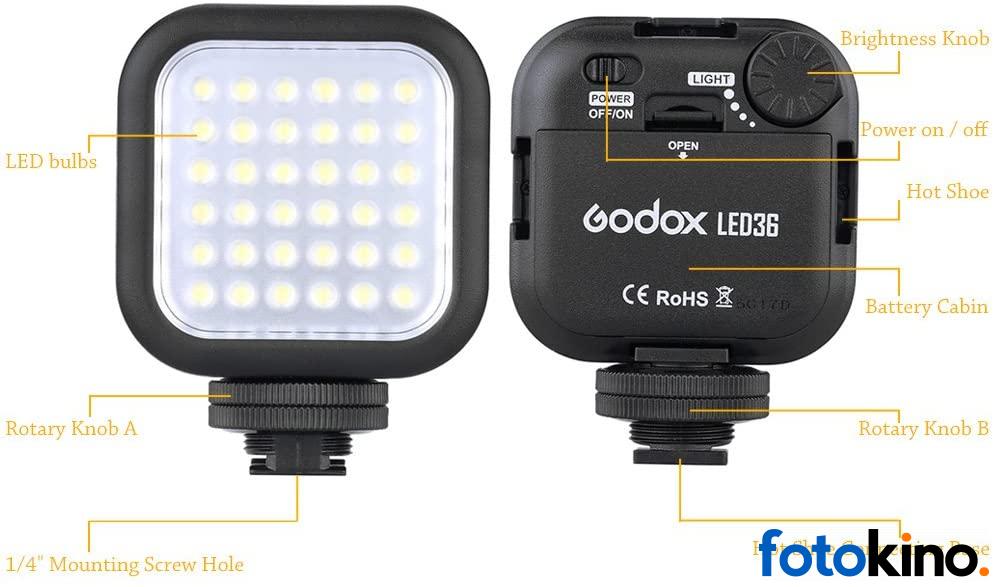 Godox LED36 Luz de vídeo 36 diodos LED - Image 4