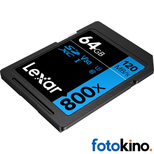 Tarjeta de memoria Lexar 64 GB de alto rendimiento 800x UHS-I SDXC (serie AZUL) - Image 4