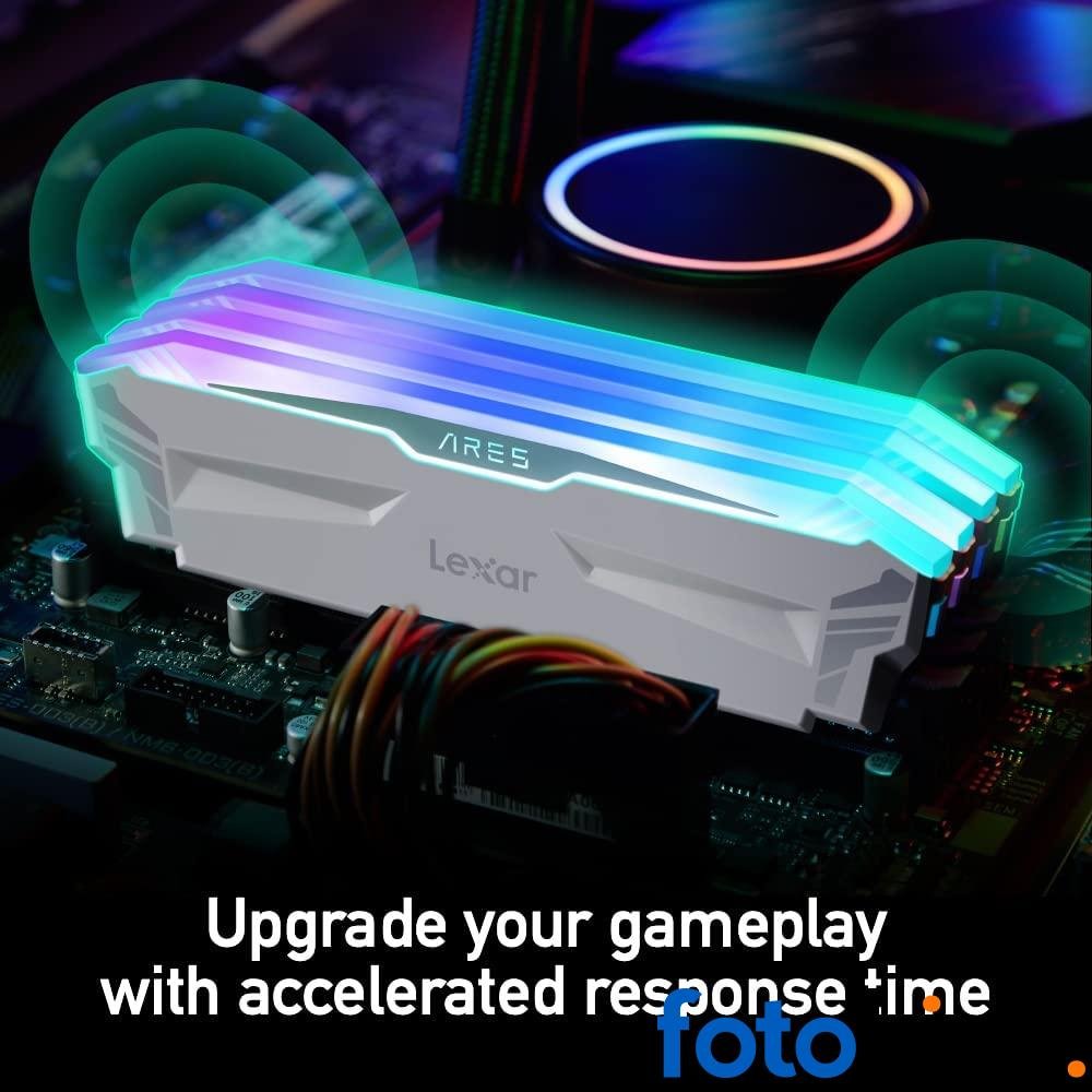 Lexar ARES Kit de 16 GB (8 GB x 2) RGB Lightning, DDR4 4000 MHz DRAM memoria de escritorio para juegos, blanco (LD4EU008G-R4000GDWA) - Image 5