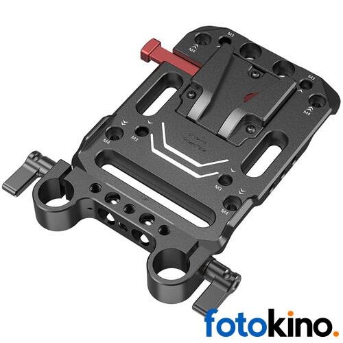 Placa de batería SmallRig V-Lock con abrazadera de varilla LWS de 15 mm - Image 2