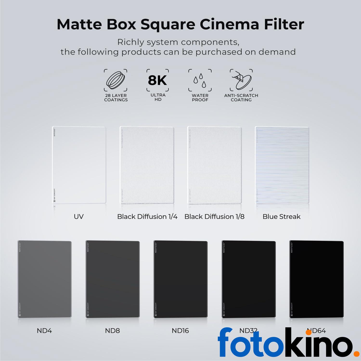Kit de filtros de densidad neutra cinematográfica ND8 y ND64 K&F Concept - Image 3