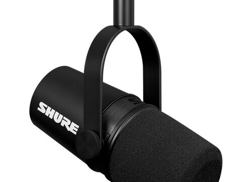 Micrófono XLR para podcast Shure MV7X lo