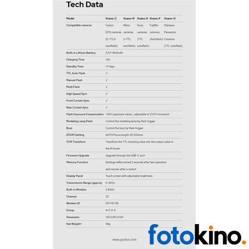 Disparador de flash inalámbrico TTL con pantalla táctil Godox X3 S para Sony - Image 15