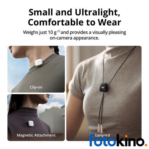 DJI Mic Mini Sistema de micrófono inalámbrico compacto para 2 personas para cámara y teléfono inteligente (2,4 GHz) - Image 2