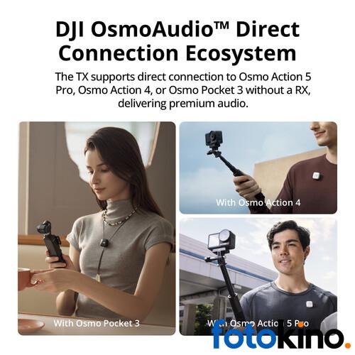 DJI Mic Mini Sistema de micrófono inalámbrico compacto para 2 personas para cámara y teléfono inteligente (2,4 GHz) - Image 5