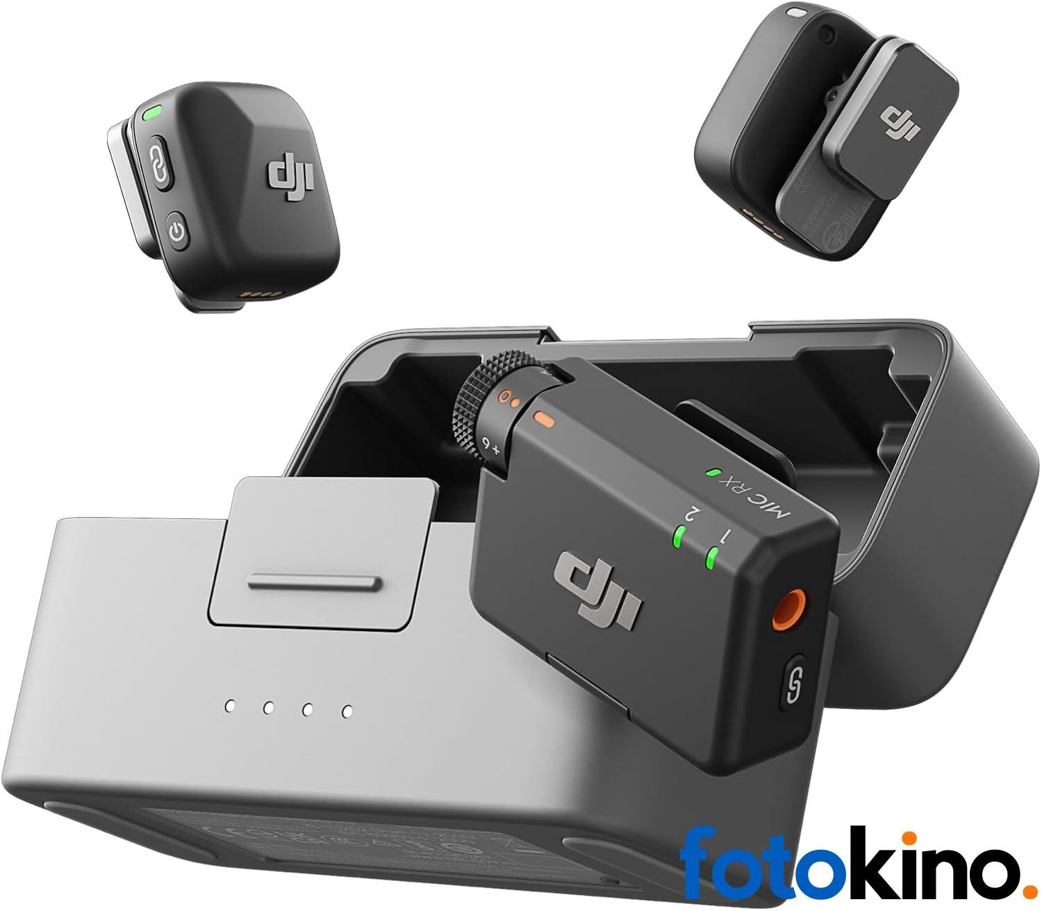 DJI Mic Mini Sistema de micrófono inalámbrico compacto para 2 personas para cámara y teléfono inteligente (2,4 GHz)