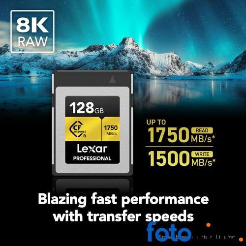 Tarjeta Lexar 128GB Professional CFexpress Tipo B Serie GOLD - Image 5